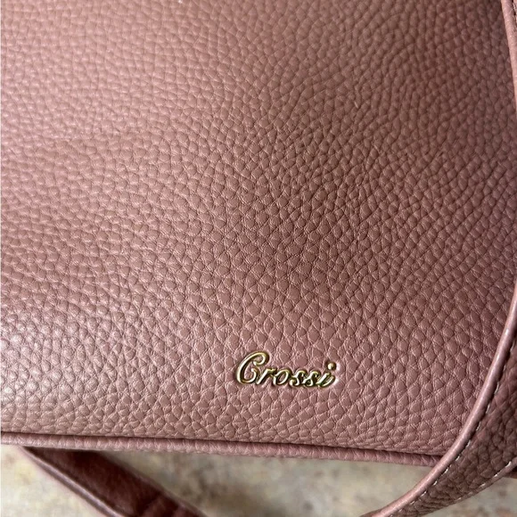 Crossi Dusty Rose Vegan Pebbled Leather Like new condition - Picture 7 of 12